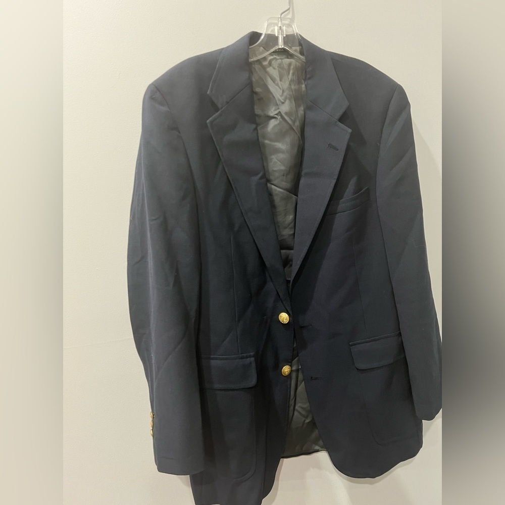 Chap Ralph Lauren navy blue suit jacket coat L